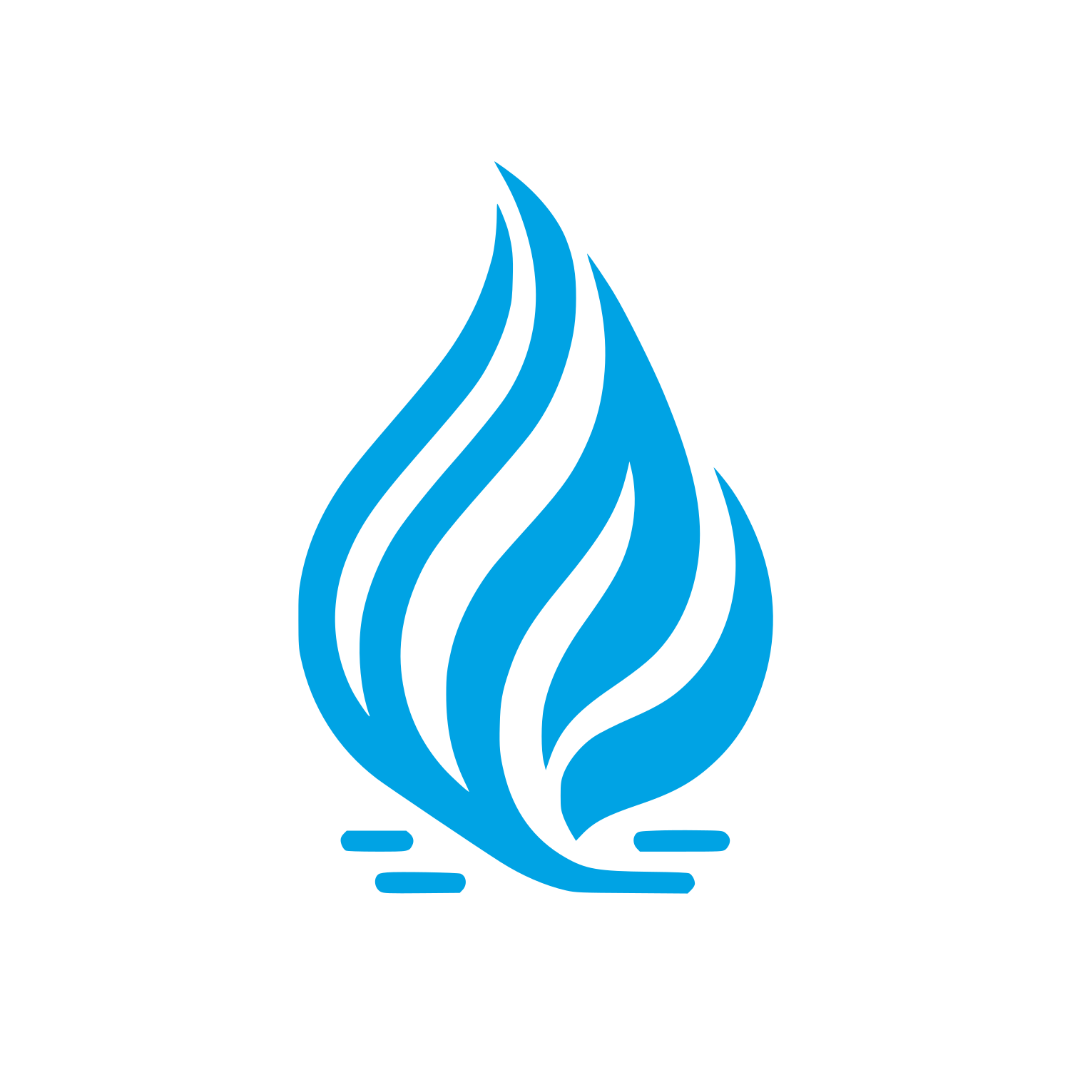 Flame Logo #00a3e4