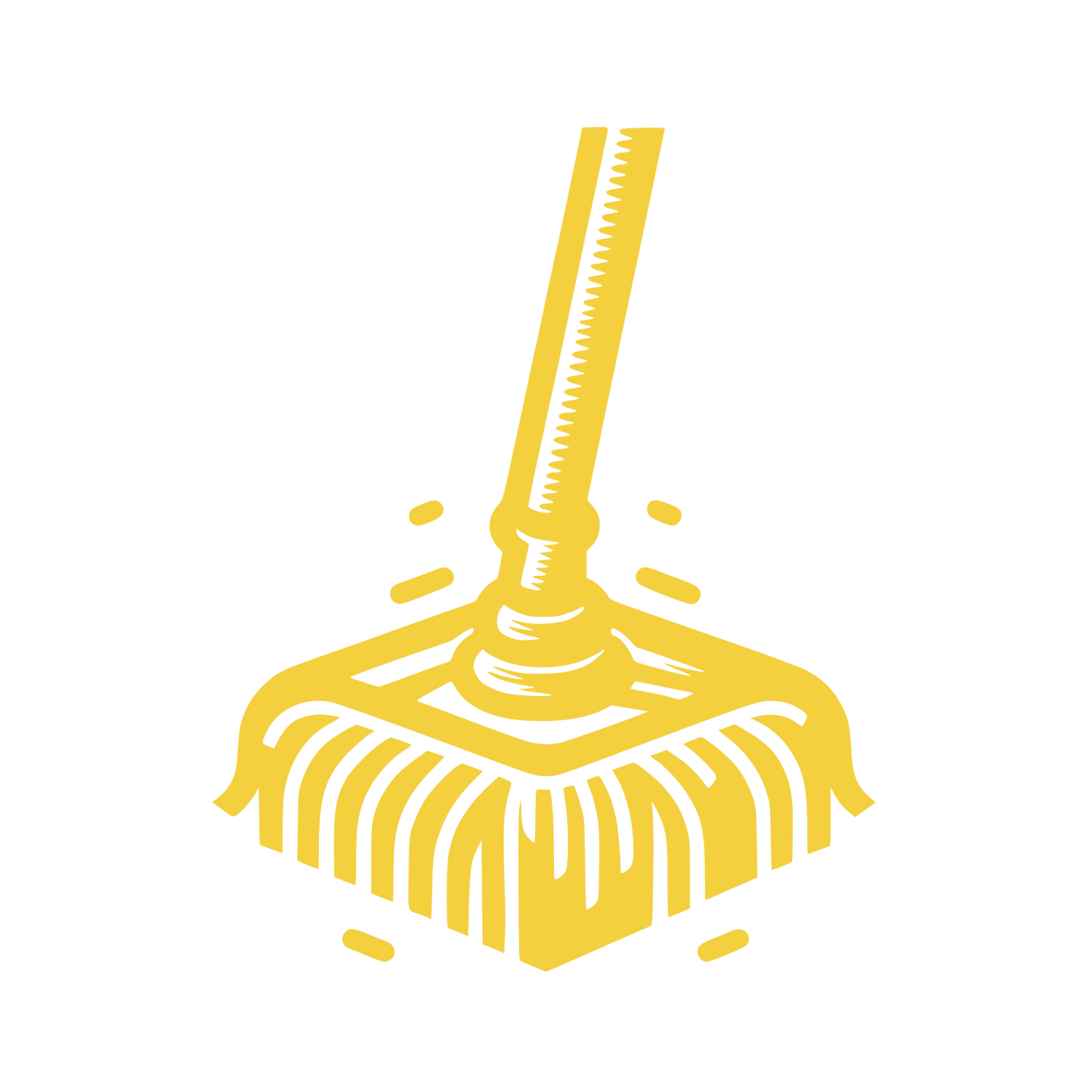 Mop Splatter Logo #F4D03F