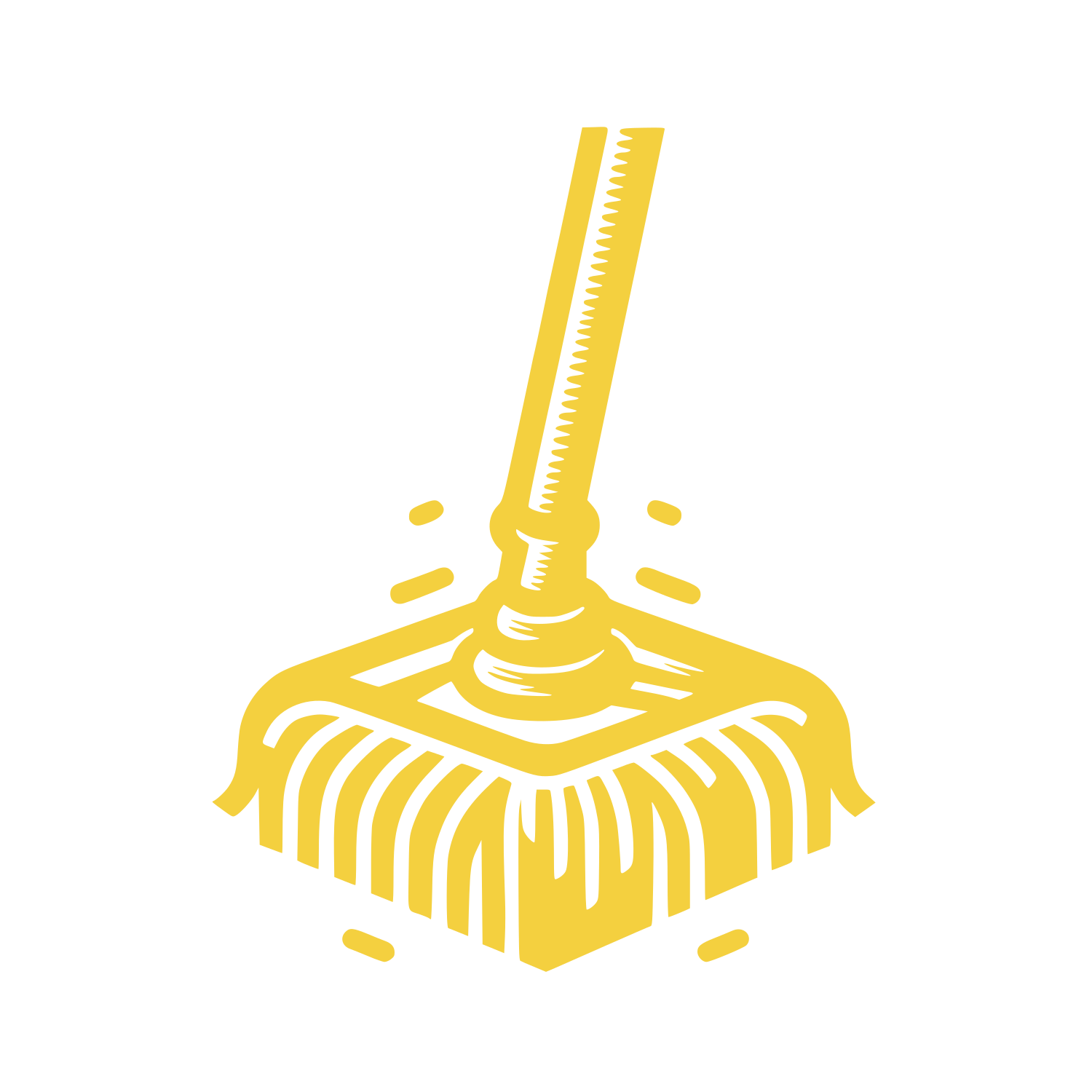 Mop Splatter Logo #F4D03F