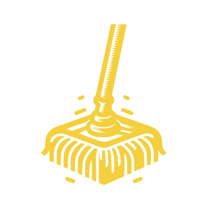 Mop Splatter Logo #F4D03F