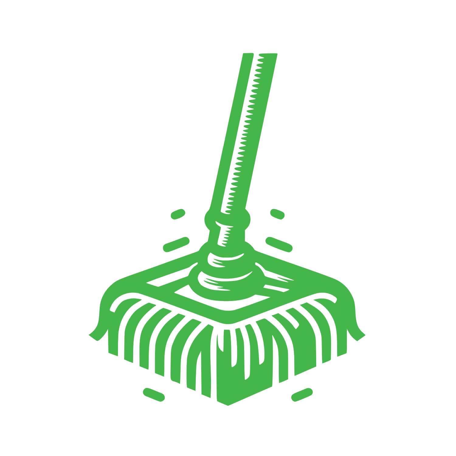 Mop Splatter Logo #45B649