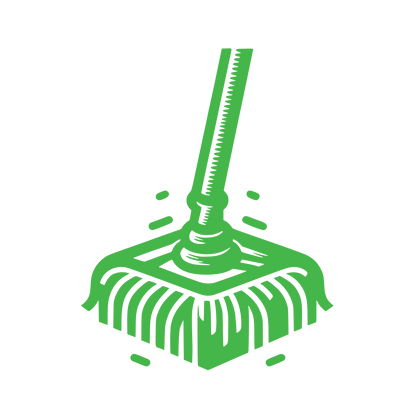 Mop Splatter Logo #45B649