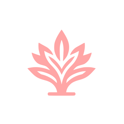 Arrowroot Leaf Logo #ffa6a6