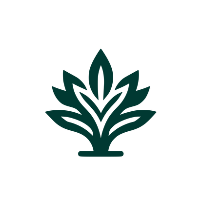 Arrowroot Leaf Logo #003932