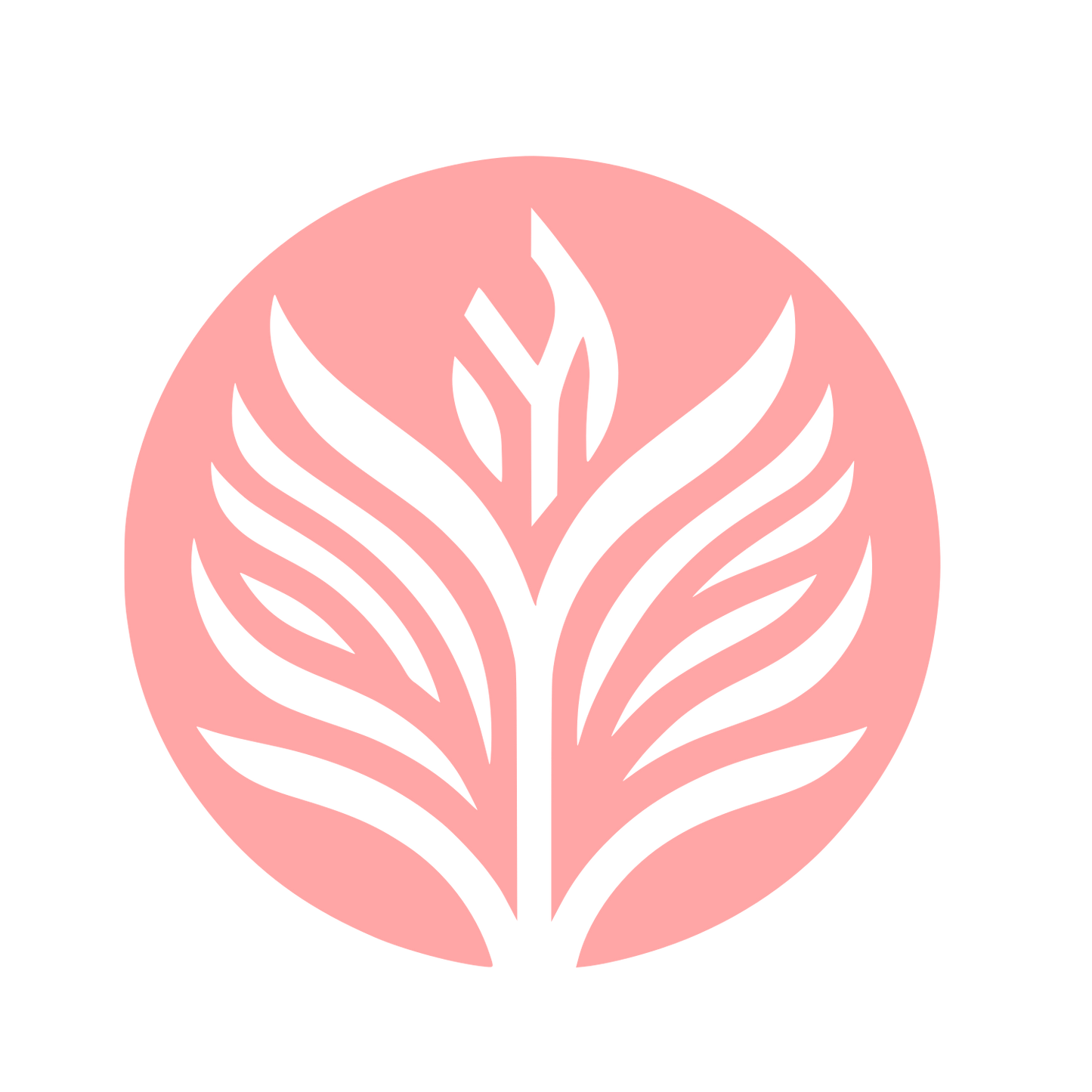 Arrowroot Plant Logo #ffa6a6