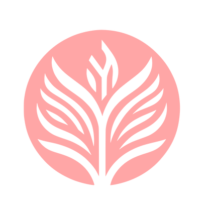 Arrowroot Plant Logo #ffa6a6