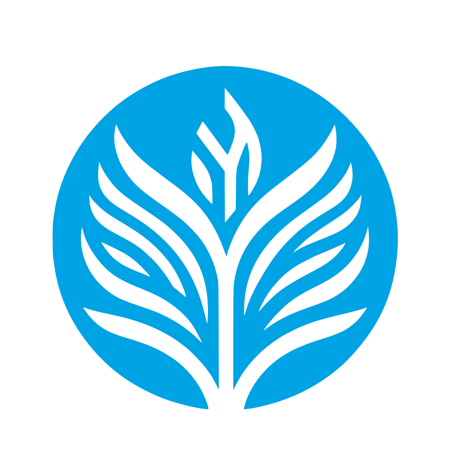 Arrowroot Plant Logo #00a3e4