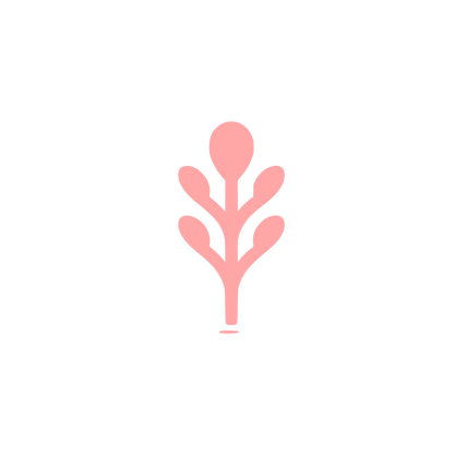 Arugula Plant Logo #ffa6a6