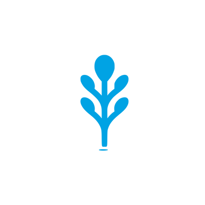 Arugula Plant Logo #00a3e4