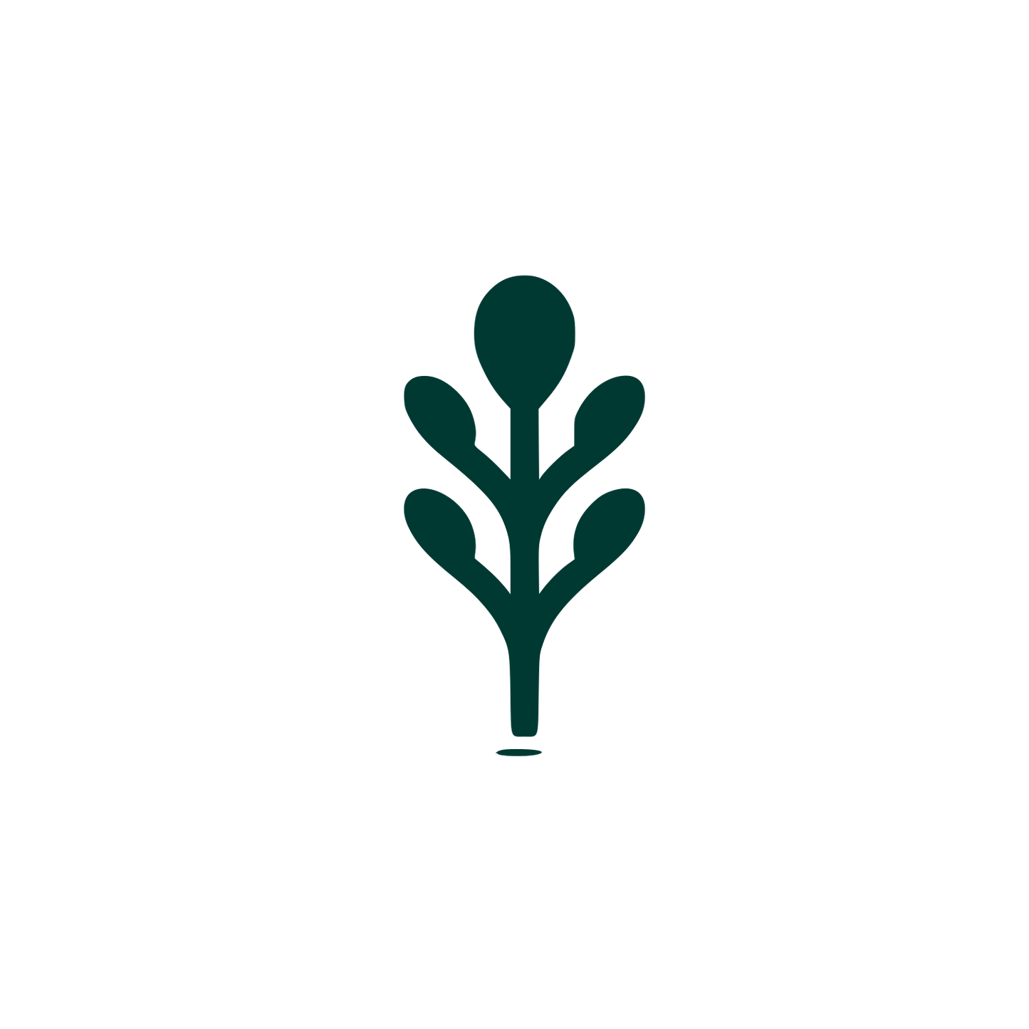Arugula Plant Logo #003932