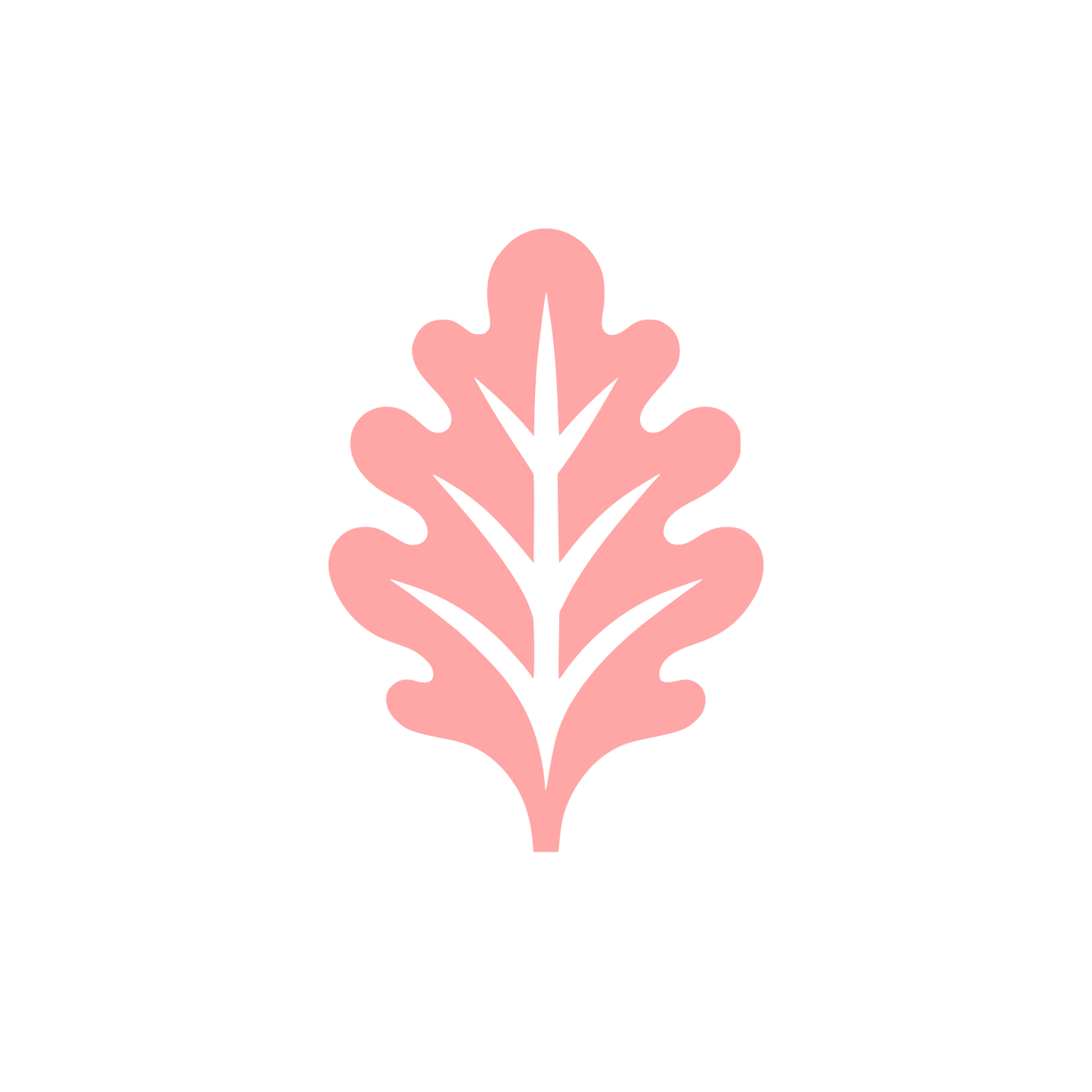 Leaf Logo Design #ffa6a6