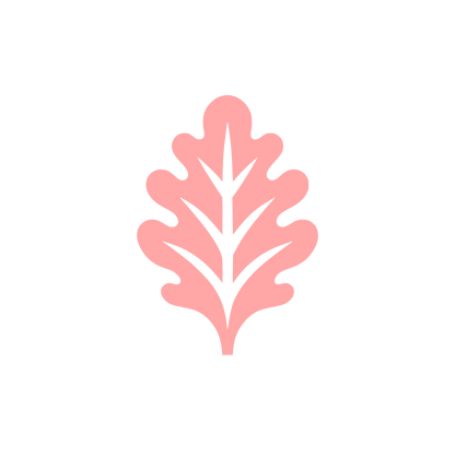 Leaf Logo Design #ffa6a6