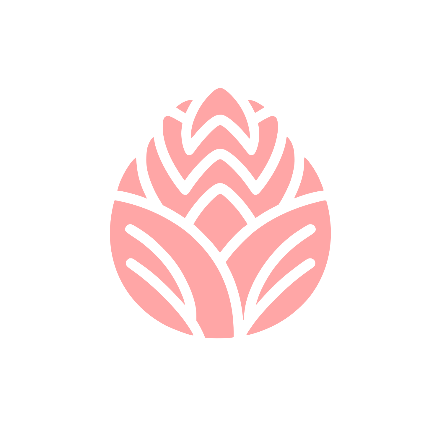 Artichoke Nature Logo #ffa6a6