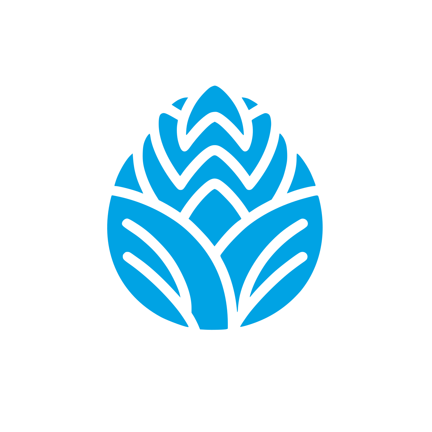 Artichoke Nature Logo #00a3e4