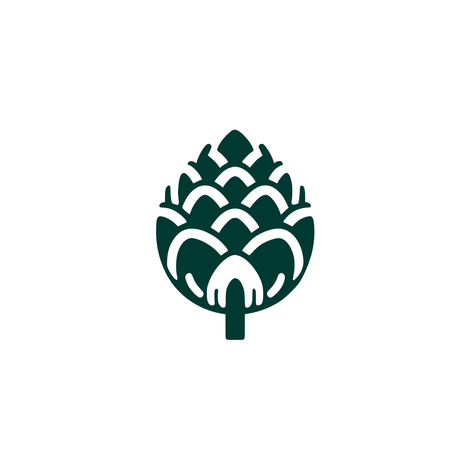 Pine Cone Logo #003932