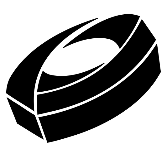 3D Hockey Puck Emblem