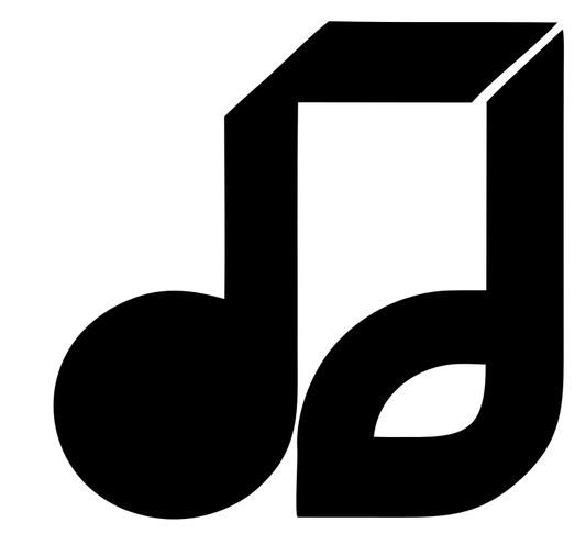 3D Music Note Logo