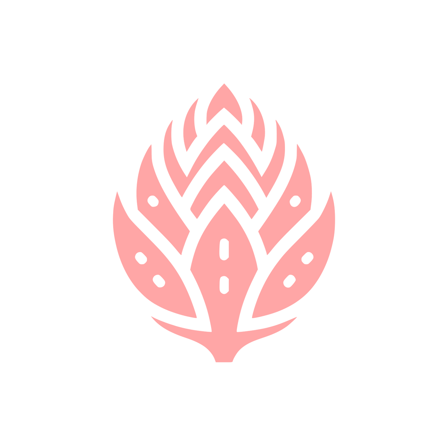 Artichoke Plant Logo #ffa6a6
