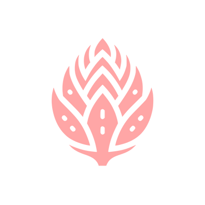 Artichoke Plant Logo #ffa6a6