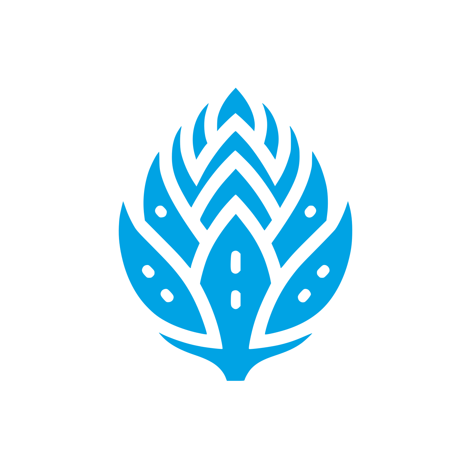 Artichoke Plant Logo #00a3e4