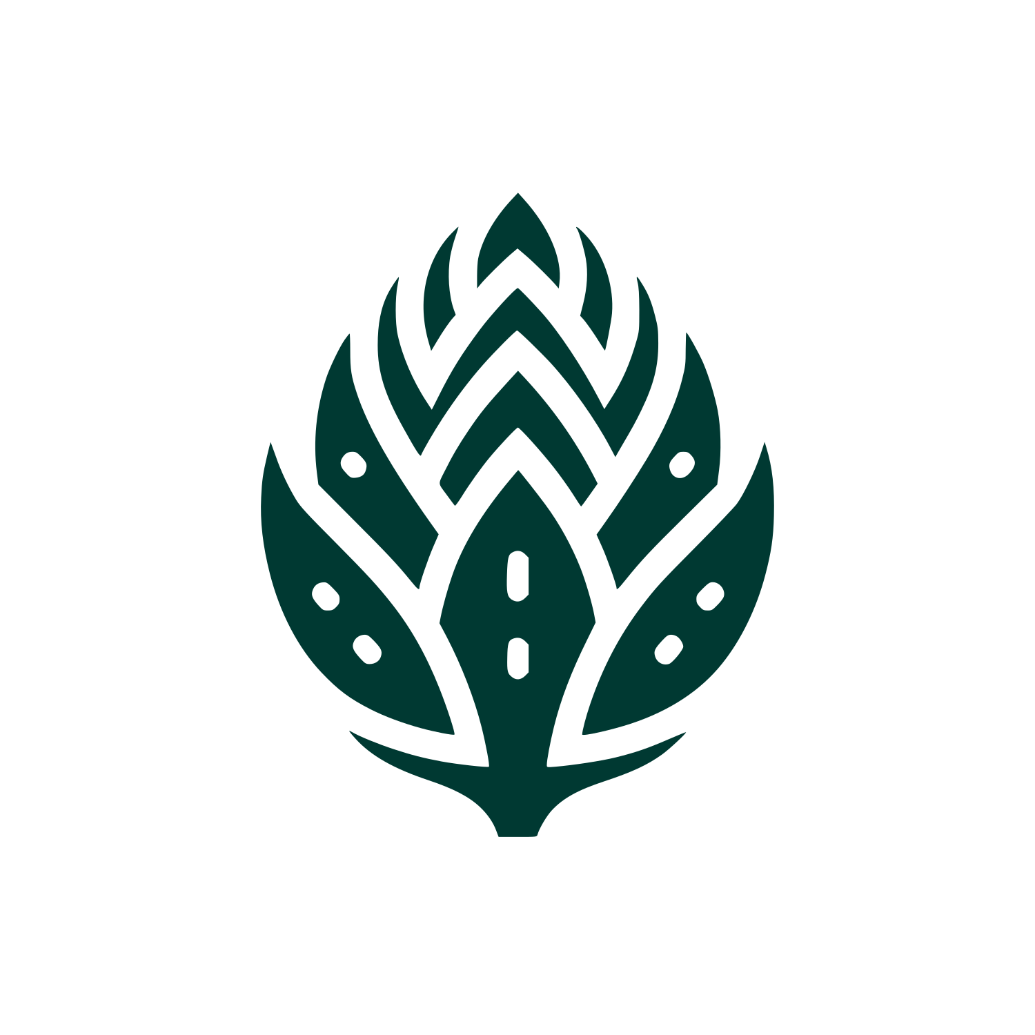 Artichoke Plant Logo #003932