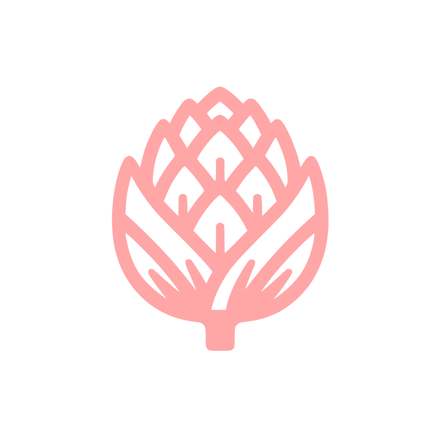 Logo of Artichoke Plant #ffa6a6