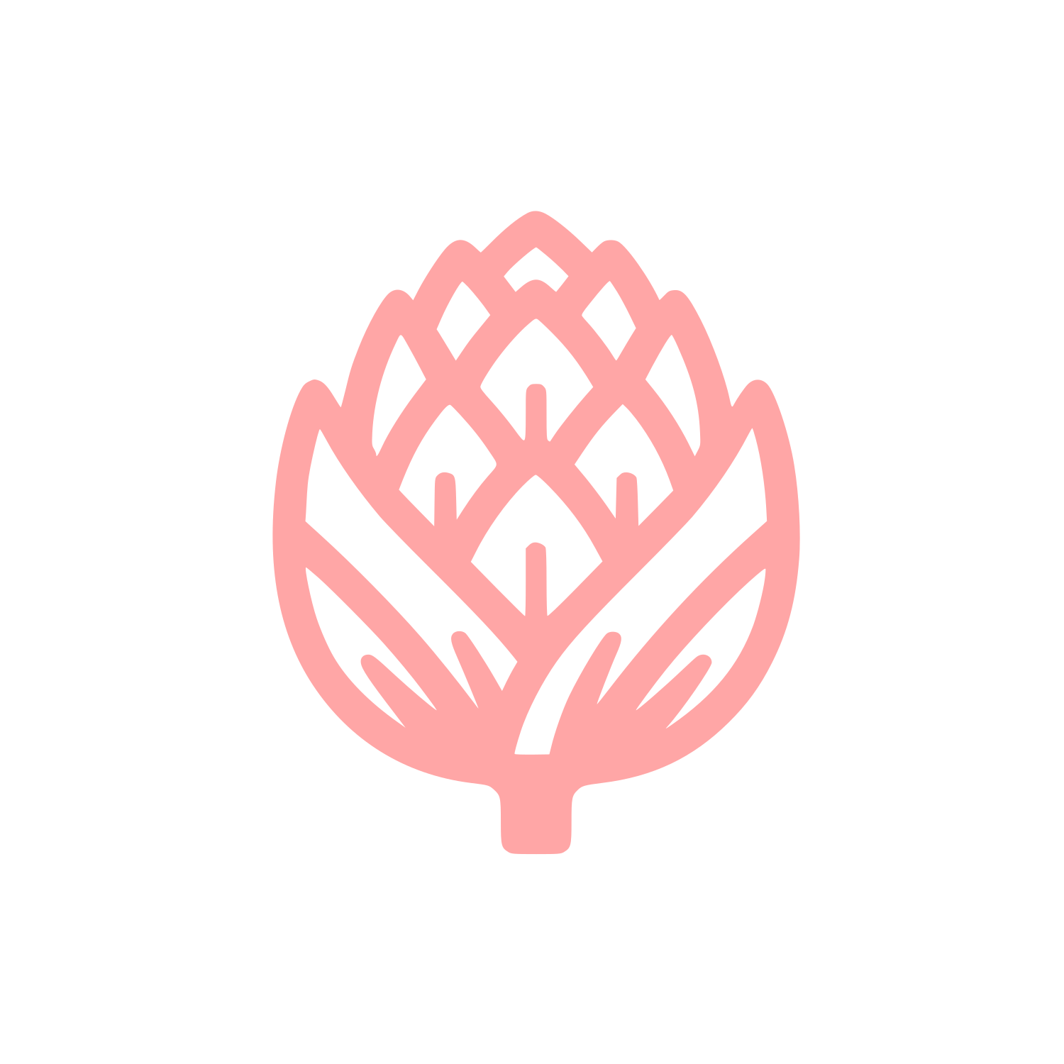 Logo of Artichoke Plant #ffa6a6