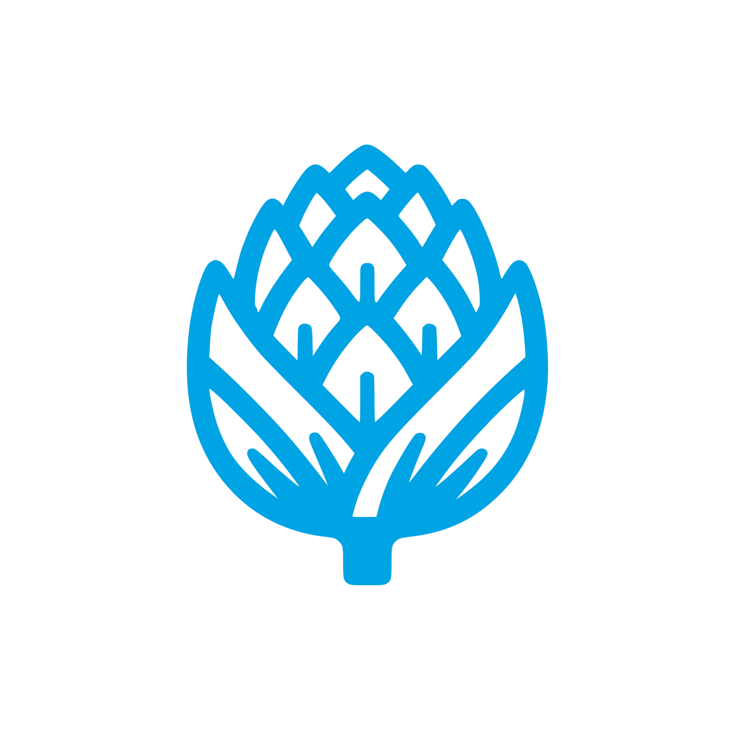 Logo of Artichoke Plant #00a3e4