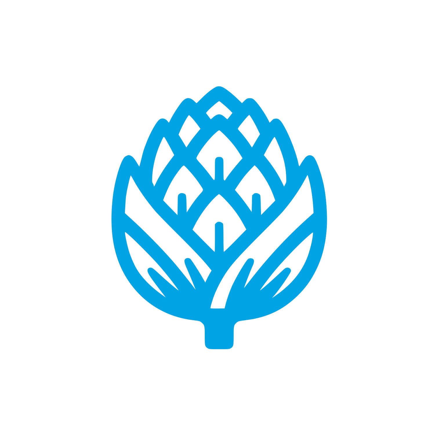 Logo of Artichoke Plant #00a3e4