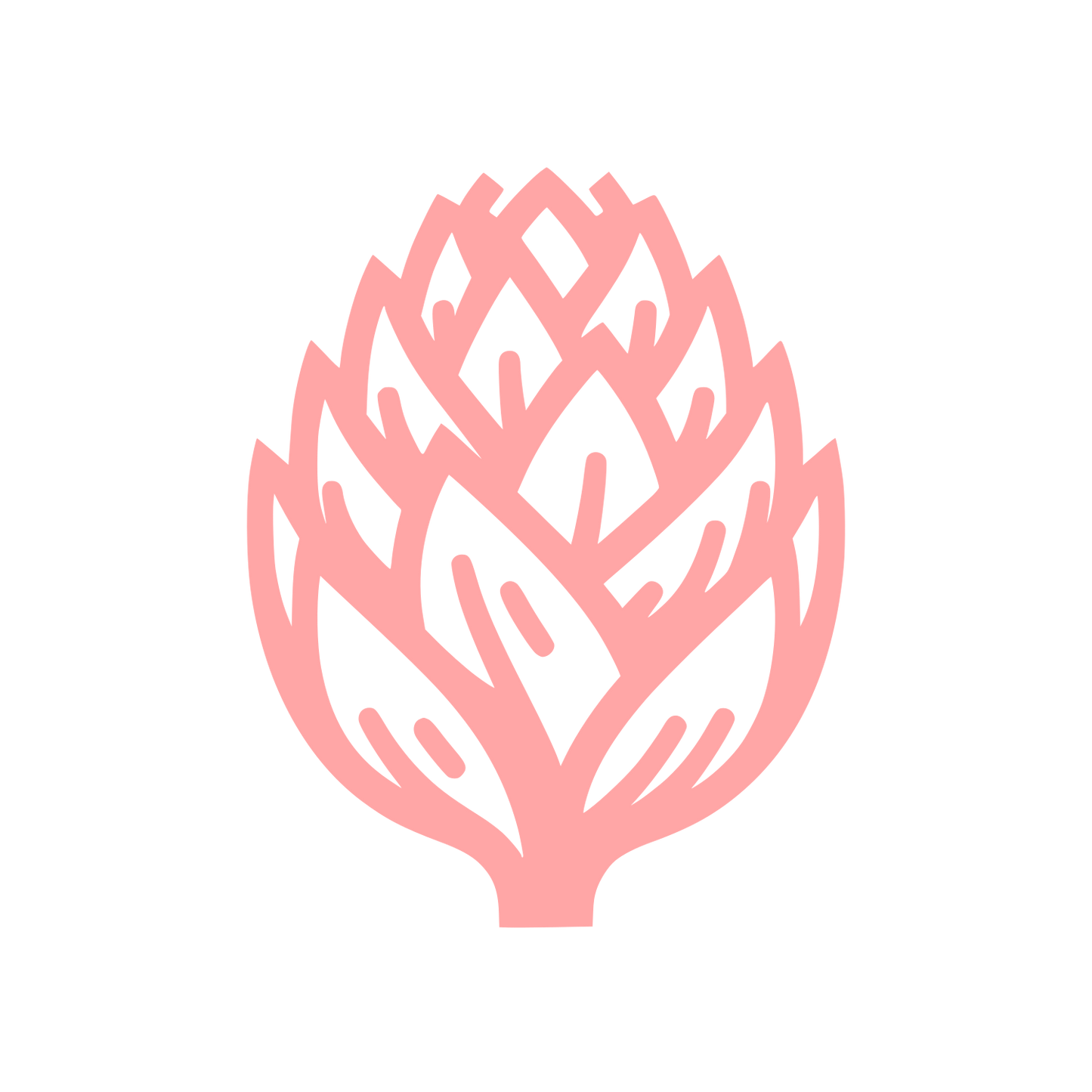 Logo Artichoke Design #ffa6a6