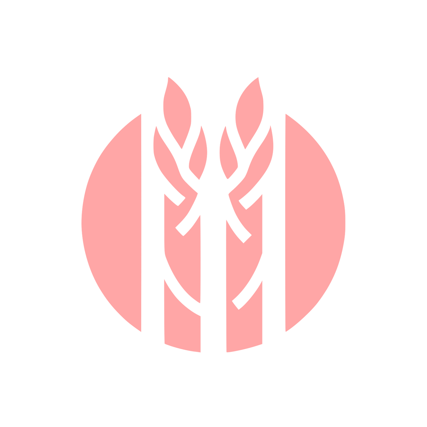 Asparagus Bold Logo #ffa6a6