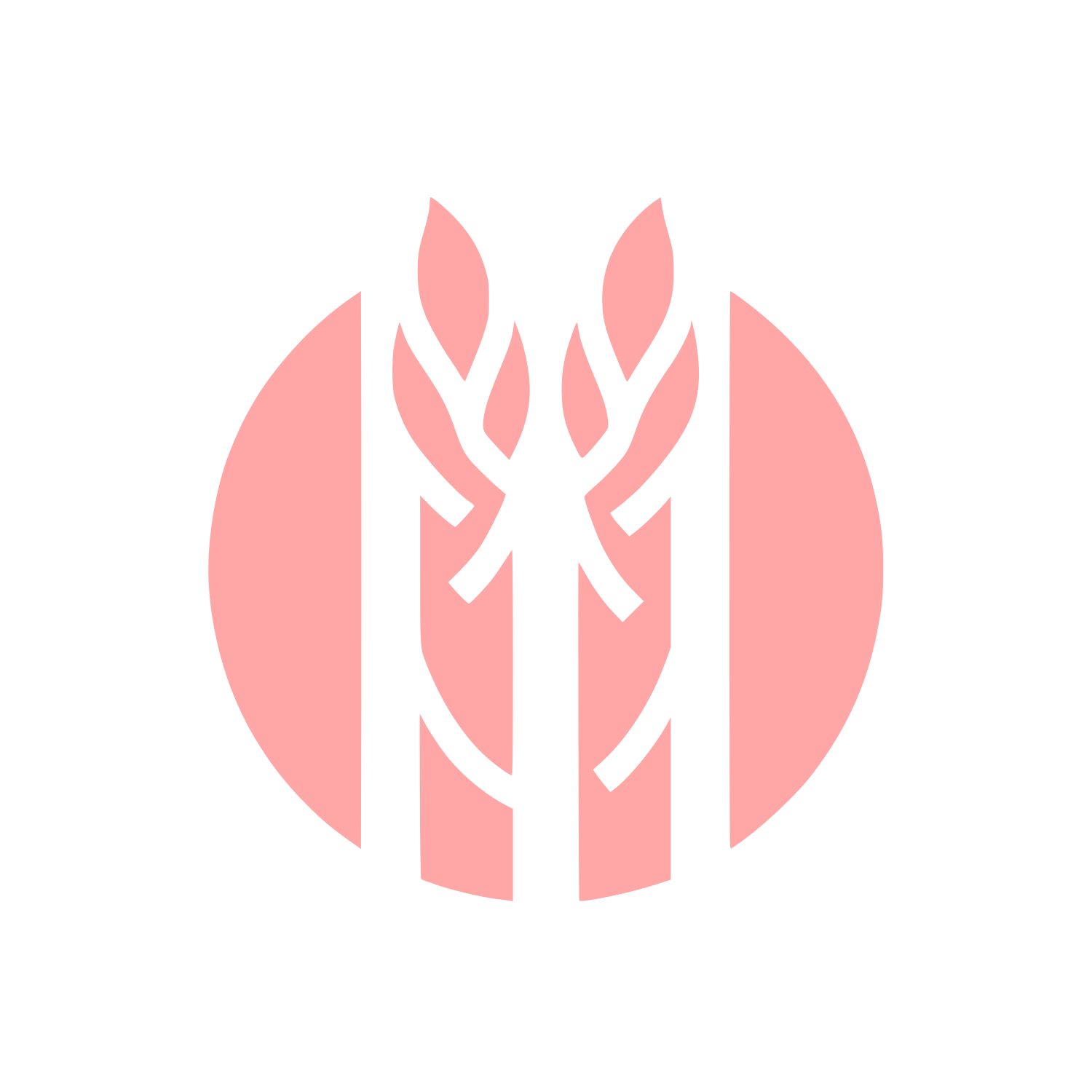 Asparagus Bold Logo #ffa6a6