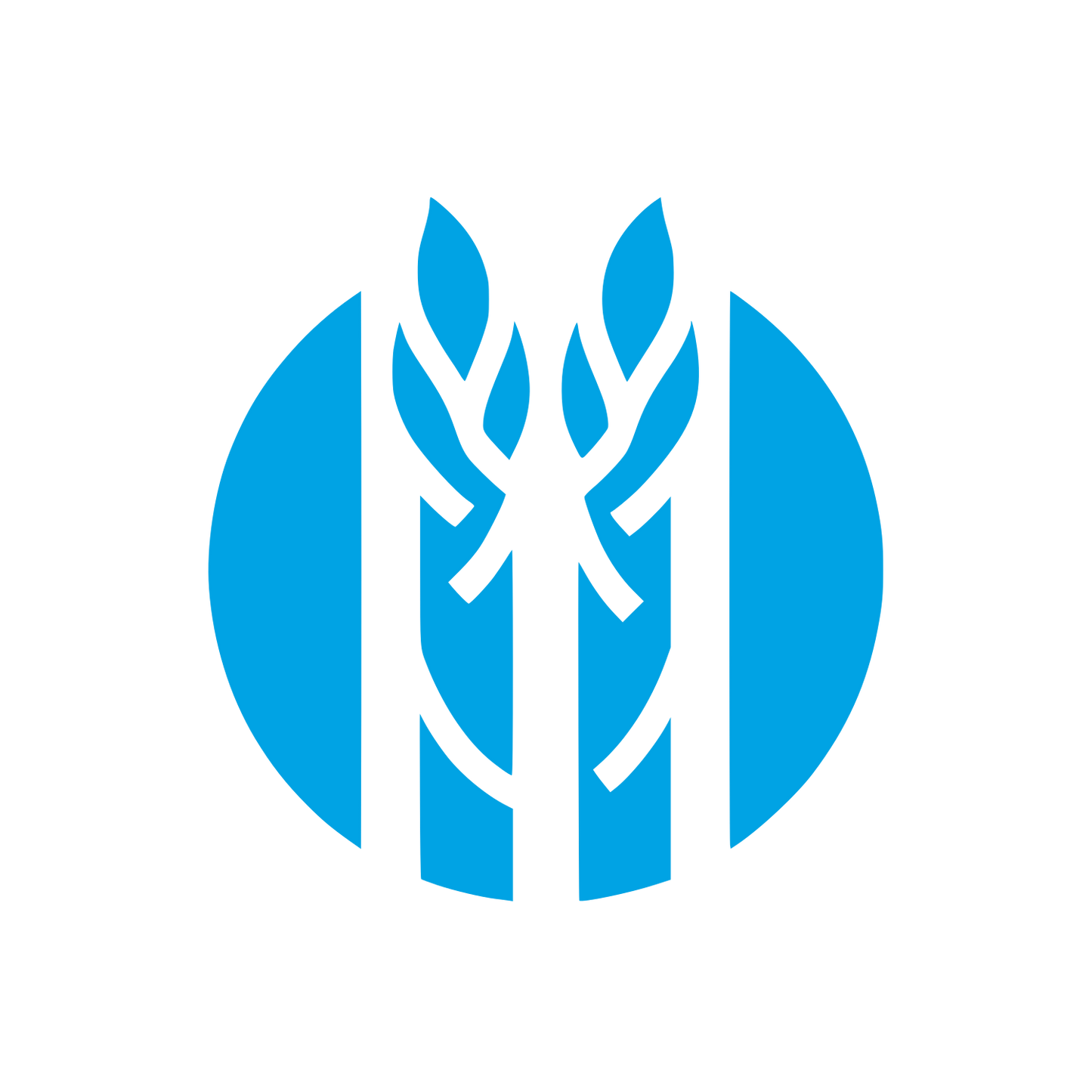 Asparagus Bold Logo #00a3e4
