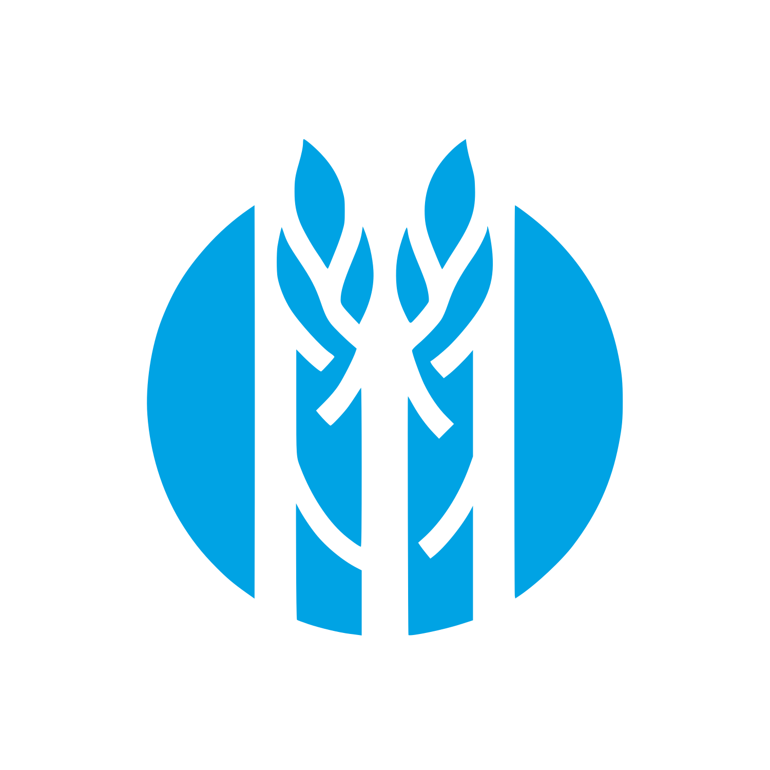 Asparagus Bold Logo #00a3e4