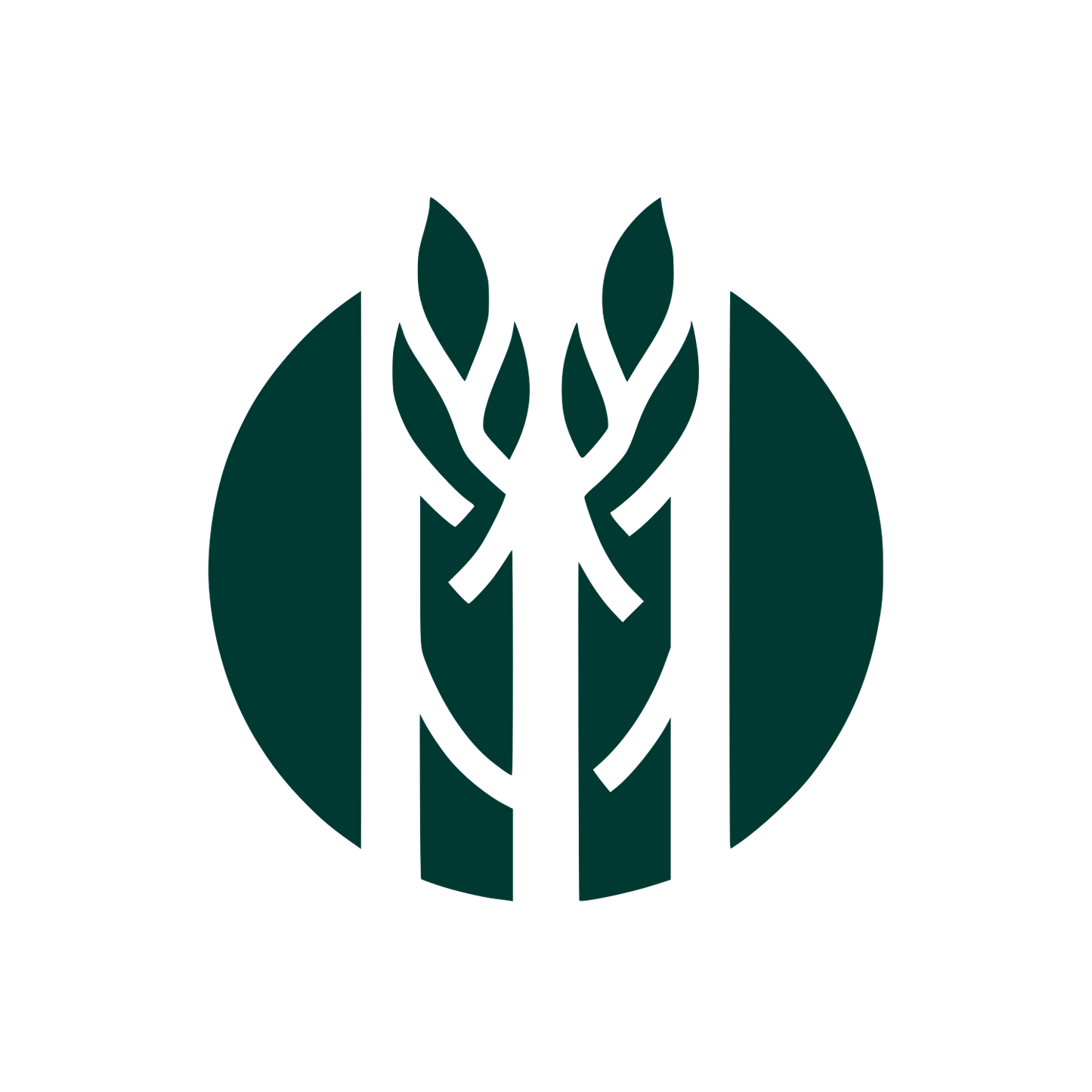 Asparagus Bold Logo #003932