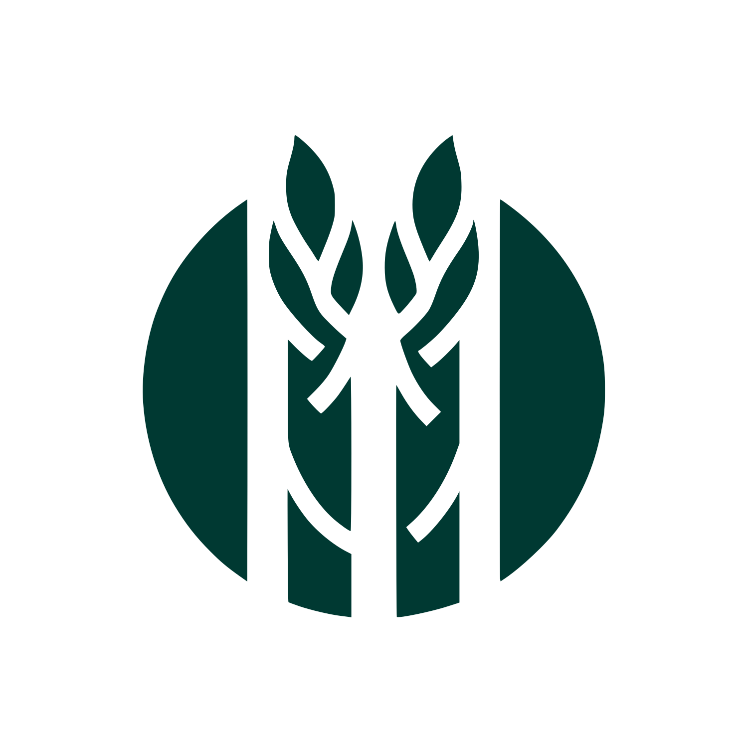 Asparagus Bold Logo #003932
