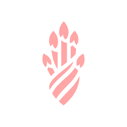Asparagus Bunch Vegetable Badge #ffa6a6