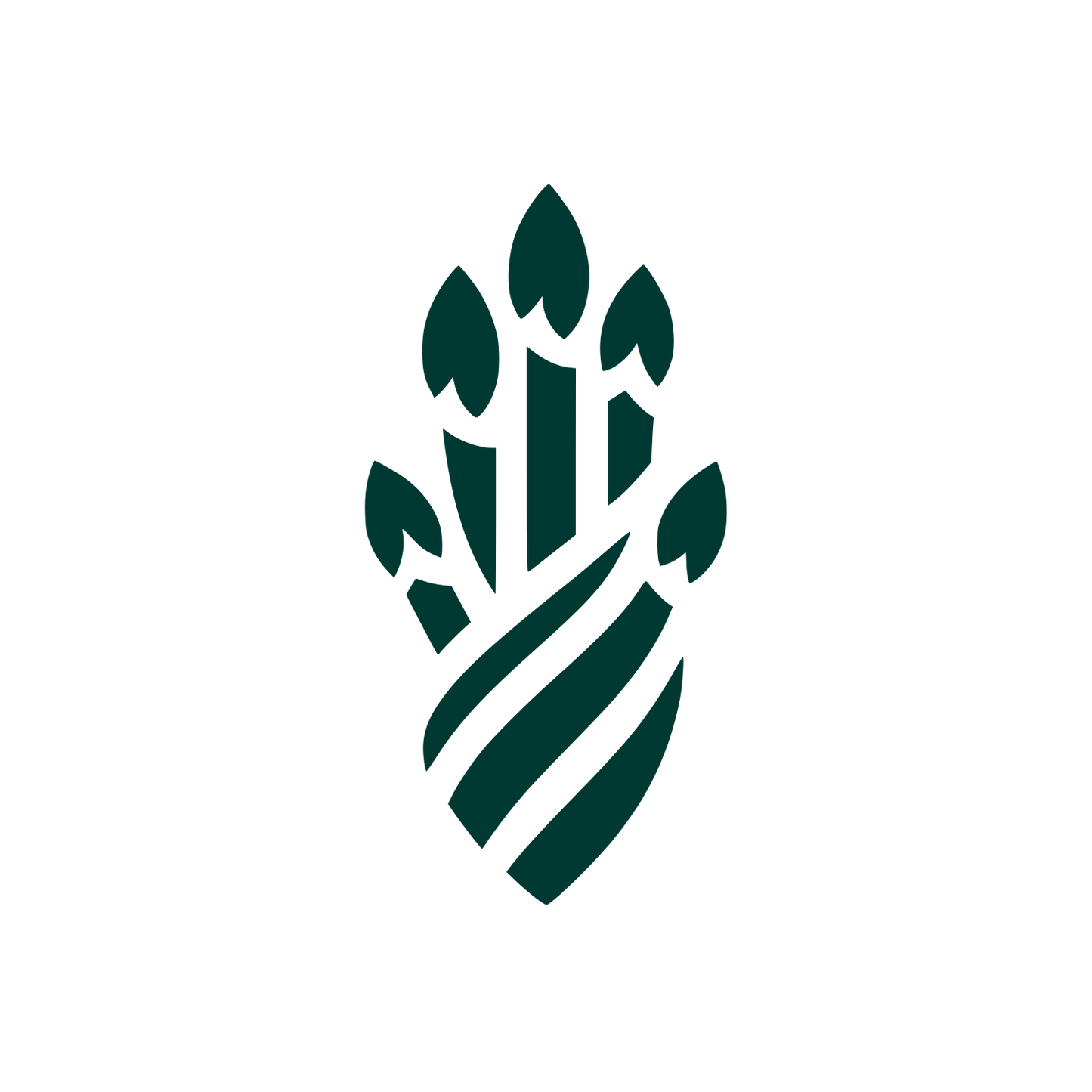 Asparagus Bunch Vegetable Badge #003932