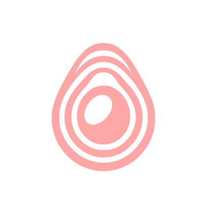 Logo of Avocado Shape #ffa6a6