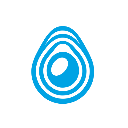 Logo of Avocado Shape #00a3e4