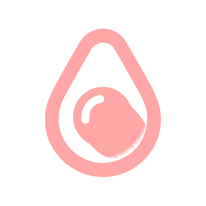 Avocado Drop Logo #ffa6a6