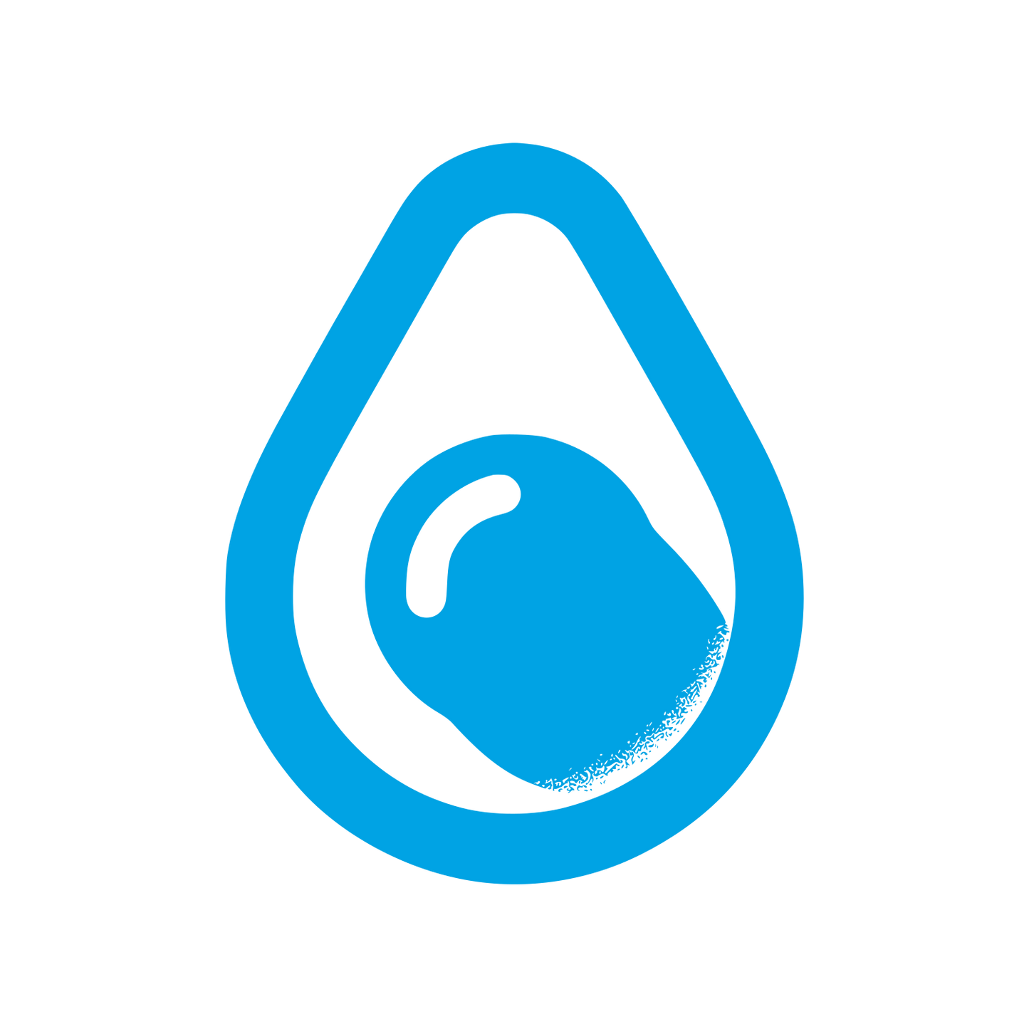 Avocado Drop Logo #00a3e4
