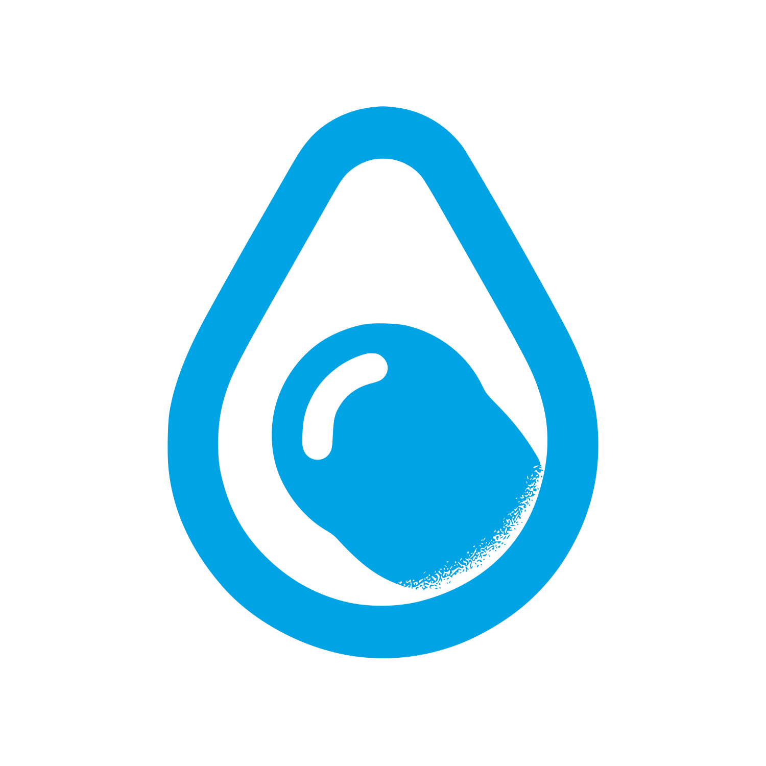 Avocado Drop Logo #00a3e4