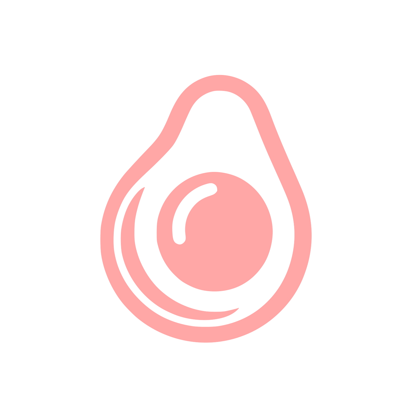 Fresh Avocado Logo #ffa6a6