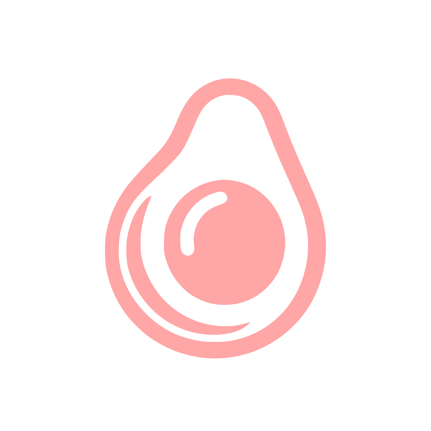 Fresh Avocado Logo #ffa6a6