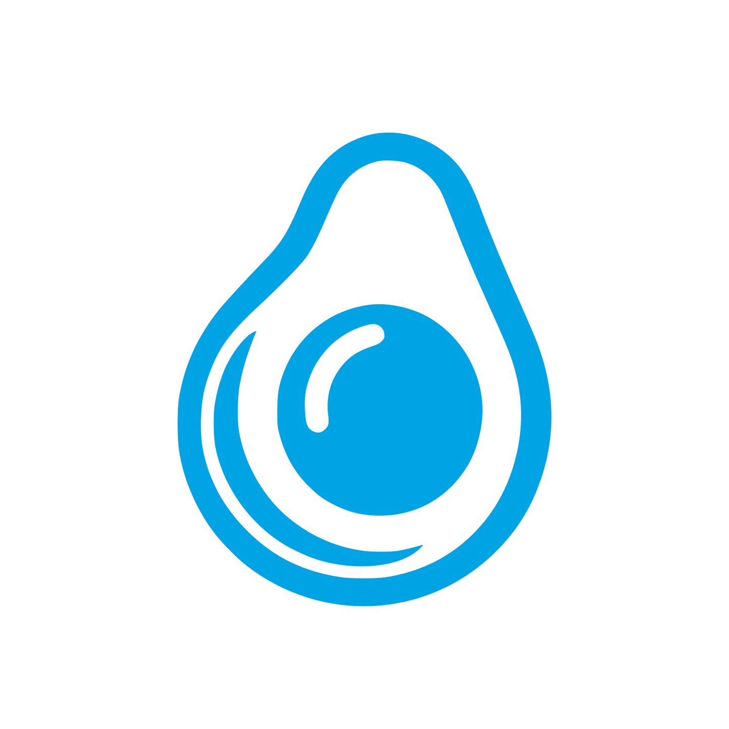 Fresh Avocado Logo #00a3e4