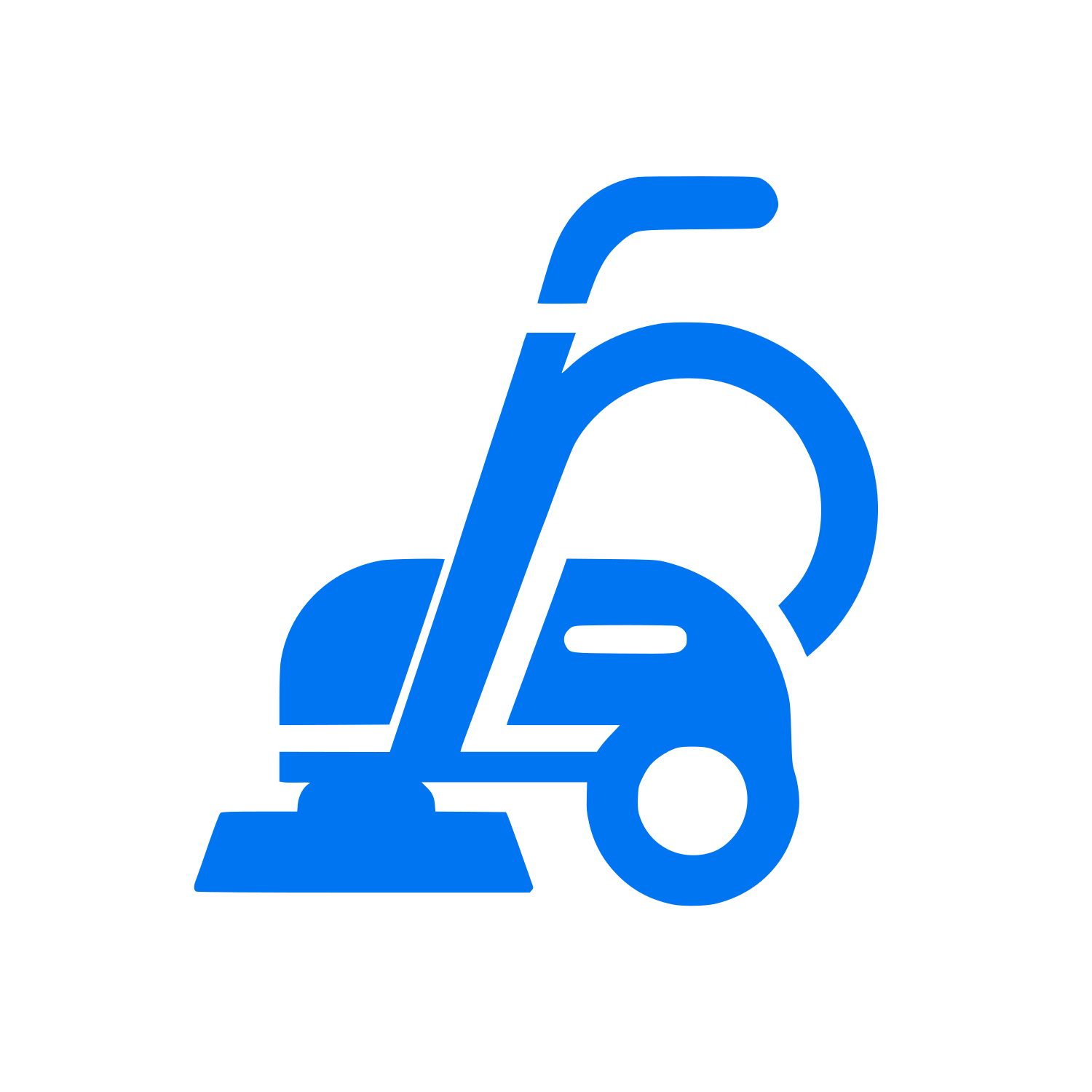 Side View Bicycle Logo #0075f2