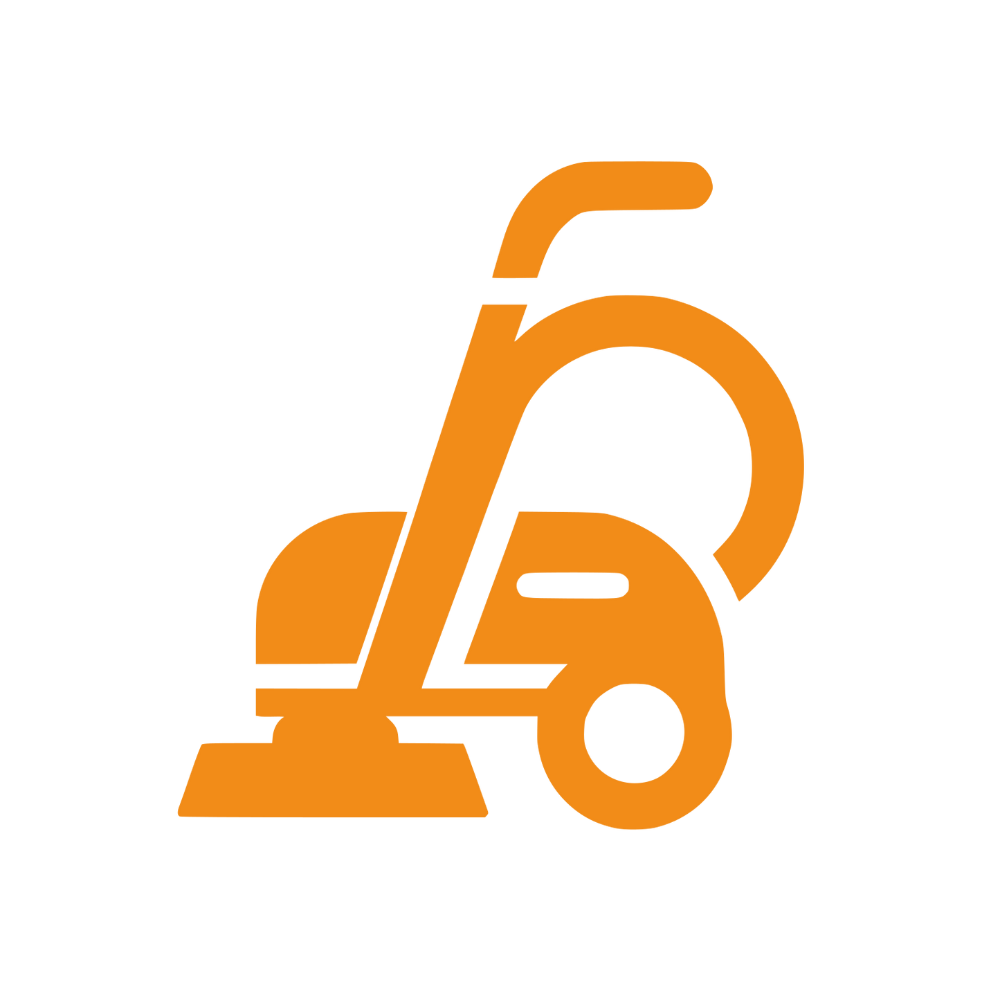 Side View Bicycle Logo #f28c18