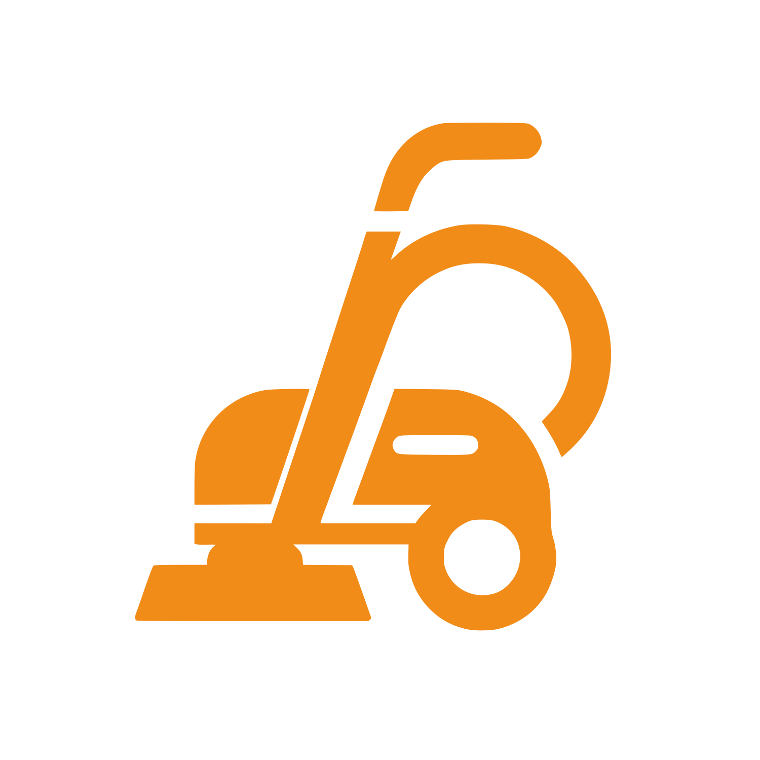 Side View Bicycle Logo #f28c18