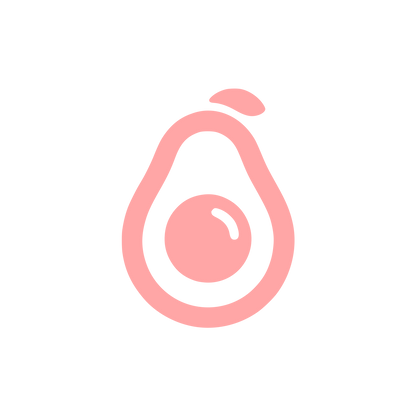 Avocado Logo Design #ffa6a6